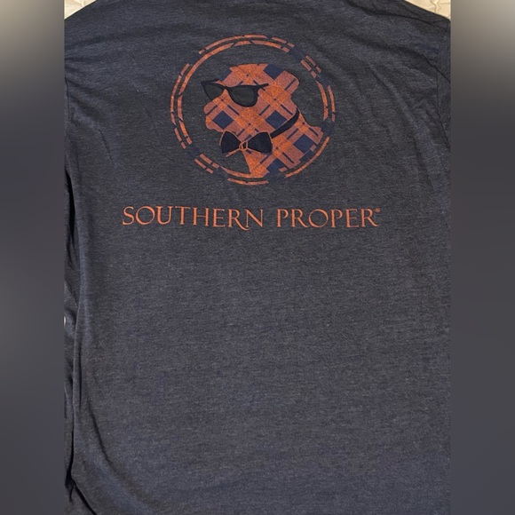 Southern Proper Navy Long Sleeve Tee - Picture 4 of 4